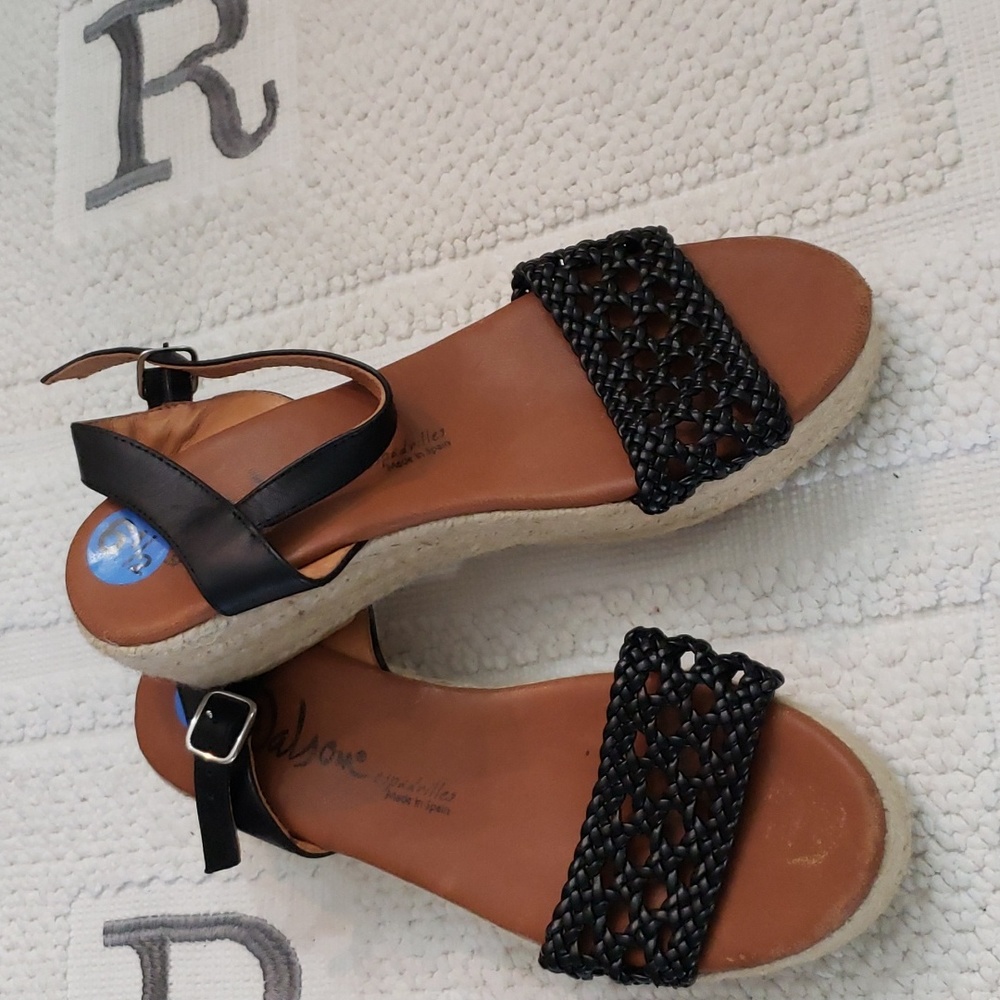 DALSON LEATHER PLATFORM WEDGE